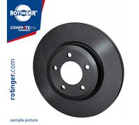 ROTINGER 2x Disco Freno Ø264mm Posteriore Pieno per Opel Astra K 1.0 Turbo 1.2