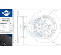ROTINGER 2x Disco Freno Ø30750 MM Ventilato Posteriore per Infiniti Q70 M Nissan