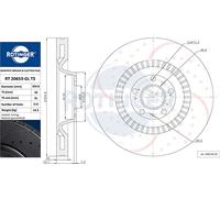 ROTINGER 2X Disco Freno Anteriore Ventilato Per Audi A6 Avant VW Phaeton 4F5 C6