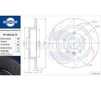 ROTINGER 2X Disco Freno Posteriore Ø292Mm Adatto Per Opel Insignia A Caravan G09