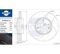 ROTINGER 2x Disco Frontale Ø296mm per Renault Scénic III JZ0/1_ 1.5 DCI 1.6
