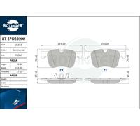 ROTINGER Pastiglie Freno Bremsbelegsatz Frontale per Citroën Grand C4