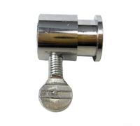 Rotisserie - Set di 2 rulli guida per spiedini in ferro cromato, stabili, per barbecue, barbecue, girarrosto, set per anche carne e spiedini, compatibile con aste da 8 x 8 mm (2 pezzi)
