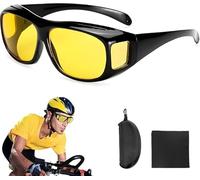 ROTKUSZ Occhiali Guida Notturna, Lenti Gialle Antiriflesso, Include Panno per Occhiali e Custodia, Per la Guida, il Ciclismo e le Attività all'aperto