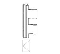 ROTO FRANK Cerniera NT/NX STANDARD centrale a scomparsa parte anta e telaio