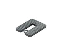 Roto/Gluske Piastra distanziale con gancio di bloccaggio EUROKLICK Tipo 2 | 65 x 52,5 x 3 mm | colore rosso | 1000 pezzi