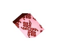 rotola Organza runner Tessuto Stampato Addobbi Decorazioni bordò, rosso