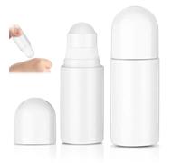 Rotolare su bottiglie, contenitore a sfere a rulli 2 pcs 50 ml rotolo su bottiglia bottiglia rullo ricaricabile vuota 1.5x3, 9 pollici di viaggio portatili per olio essenziale, profumo, protezione s