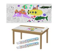 Rotoli Carta Disegno Colorare Rullo 3m Pittura Bambini Fogli Dipingere Set 2