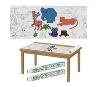 Rotoli Carta Disegno Colorare Rullo 3m Pittura Bambini Fogli Dipingere Set 2