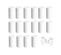Rotoli Carta Termica 57 x 30 mm, 16 Rotoli Termici Premium per Pos/Registratore di Cassa/Ricevute Bancomat, 57mm x 30mm x 6.30m