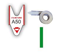 Rotolo tagliandi per eliminacode Printex 2000 tagliandi f.to lettera + 2 cifre v