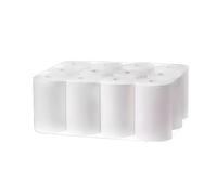 Rotoli di Carta Asciugatutto 2 Veli, 17.5g/mq, 57.8m, 170 Strappi, 20x34cm, Conf. 12 Rotoli