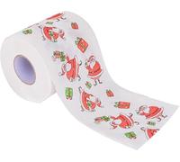 Rotoli Di Carta Igienica Natalizia, Carta Igienica Con Motivi Natalizi, Per Ornamenti Natalizi, Regali Per Decorazioni Per Feste (Babbo Natale,10cm)