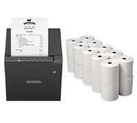 Rotoli di carta per ricevute, 80 mm, compatibili con stampante Just EAT Epson TM-M30, confezione da 20
