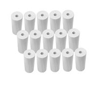 Rotoli di carta termica 80x30mm Rotoli di carta termica liscia bianca premium per ricevute per stampanti POS Supermercati Negozi al dettaglio 6 rotoli Pura polpa di legno (15 rotoli)