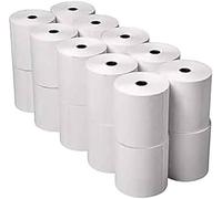 Rotoli di carta termica di alta qualità, 57 x 70 mm, confezione da 20, carta di qualità senza BPA, nucleo da 12,7 mm, stampa nitida e senza sbavature, compatibile con stampanti POS e ricevute, rotolo