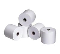 Rotoli di carta termica per registratore di cassa, stampante e terminale POS, 80 mm x 80 m, colore bianco, confezione da 5 rotoli resistenti e di alta qualità