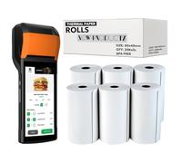 Rotoli di carta termica per ricevute, 80 x 40 mm, senza BPA, per Just Eat, Uber Eats & Mobile Card Machines PDQ e registratore di cassa POS (20 rotoli)