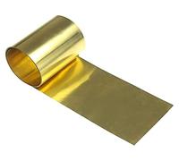 Rotoli di lamiere di rame, Lamiera di ottone dorata 0,2 mm x 10-50 5000(Width 10Mm)