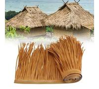Rotoli di paglia di palma artificiale in stile Tiki messicano, 7 m, copertura in paglia verde per bar Tiki, giardino, patio e tende da barca, copertura perfetta per l'erba.