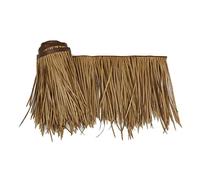 Rotoli di Paglia Sintetica Rotolo di Paglia di Palma Tetto di Paglia Tegola Artificiale Tetto di Paglia Paglia di Simulazione PE Paglia Finta Decorare Paglia(Yellow c,0.5x10m/1.64X32.8ft)