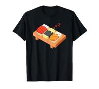 Rotoli di Sushi Che dormono Giapponesi Kawaii Nigiri Maki Rotoli Maglietta