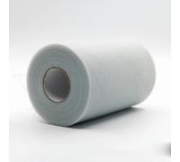 Rotoli di tulle, 100 iarde, rotolo di organza, tessuto decorativo, rotolo di tulle bianco, decorazione per feste ed eventi, fidanzamento - 20 grigio argento