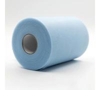Rotoli di tulle, 100 iarde, rotolo di organza, tessuto decorativo, rotolo di tulle bianco, decorazione per feste ed eventi, fidanzamento - 19 azzurro