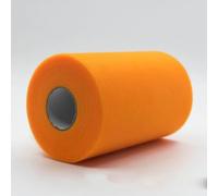 Rotoli di Tulle da 100 Iarde, Rotolo di Organza, Tessuto Decorativo, Rotolo di Tulle Bianco, Decorazione per Feste ed Eventi, Fidanzamento - 61Vitality Orange