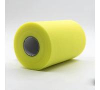 Rotoli di tulle da 100 iarde, rotolo di organza, tessuto decorativo, rotolo di tulle bianco, decorazione per feste ed eventi, fidanzamento-05Giallo