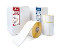 Rotoli Etichette Carta Termica Adesivo Permanente, 40x30, 10pz