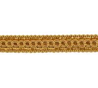 Rotoli Gimp Treccia Orlo, Stile 0050SG, Colore C4 - Oro Antico [12.8m]