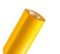 Rotoli in vinile HTV a trasferimento termico, 30,5 x 4,6 m, giallo ferro su vinile per Silhouette Cameo/Brother, giallo HTV vinile per camicie, facile da tagliare e erbaccia per il calore in vinile