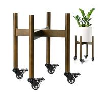 Rotoli per piante con ruote - per piantatrice per servizi pesanti, Mody vaso per patio balcone | Supporto per piante mobili, carrello per vaso, vassoio base girevole per uso exteri