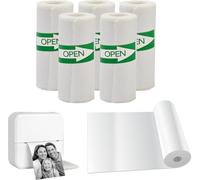 Rotoli per stampante termica, 57x30mm, 5 rotoli, autoadesivi, senza BPA, compatibili con Peripage A6, GuKKK