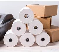 Rotoli Termici 80 x 80 Omologati PBA Free | Per Lettori pos, Registratore di Cassa, Terminali scommesse, ecc | Marchio Gicaprice Personalizzato | Alta Qualita' | 10 Pezzi