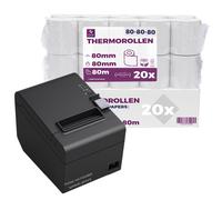Rotoli termici 80mm x 80m x 12mm per registratore di cassa fiscale Rotolo di