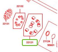 ROTOLI VARIATORE KYMCO XCITING S400 22121-ADG5-305 OEM