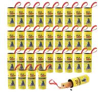 Rotolini Acchiappamosche, Trappole Mosche,Strisce Cattura Mosche,Trappola Mosche per Frutta appiccicosa per Interni Esterni Uso di Mosche, zanzare e Altri Insetti Volanti (32)