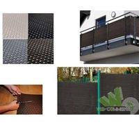 ROTOLO 0,9X5 MT STUOIA ARELLA PRIVACY RATTANSCREEN GRIGIO INTRECCIATO BALCONE