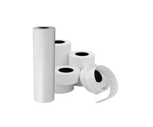 Rotolo 1000 etichette art.165 - 21x12 mm - permanente - bianco - Lebez - conf. 1