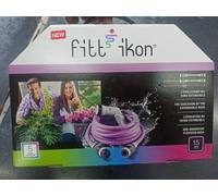 ROTOLO 15 MT TUBO IRRIGAZIONE ESTENSIBILE IKON FITT ACQUA 1/2" + ACCESSORI
