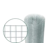 ROTOLO 25 m RETE METALLICA ZINCATA ELETTROSALDATA A MAGLIE PICCOLE 6x6 mm