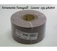 ROTOLO 50 MT GRANA 40 CARTA ABRASIVA BMA PHE H120 CORINDONE