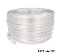 Rotolo 50 mt tubo trasparente 4x7 mm per pompa condensa