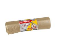 Rotolo 7 sacchi ambra professionali per raccolta differenziata 140 L 90x120 cm