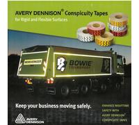 Rotolo Adesivo Catarifrangente Giallo 5mm x 50Mt Avery ECE-104 Camion Rimorchi