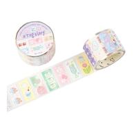Rotolo adesivo glitterato pre-tagliato a forma di cartone animato, nastro decorativo per diario, quaderno, calendario, album fotografico, forniture per diari