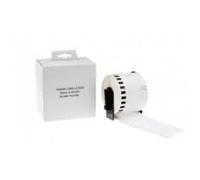 etichette dk22205 62mmx30,48mt compatibili bianche rotolo continuo per brother ql1000 1050 1060 white dk-22205 con supporto